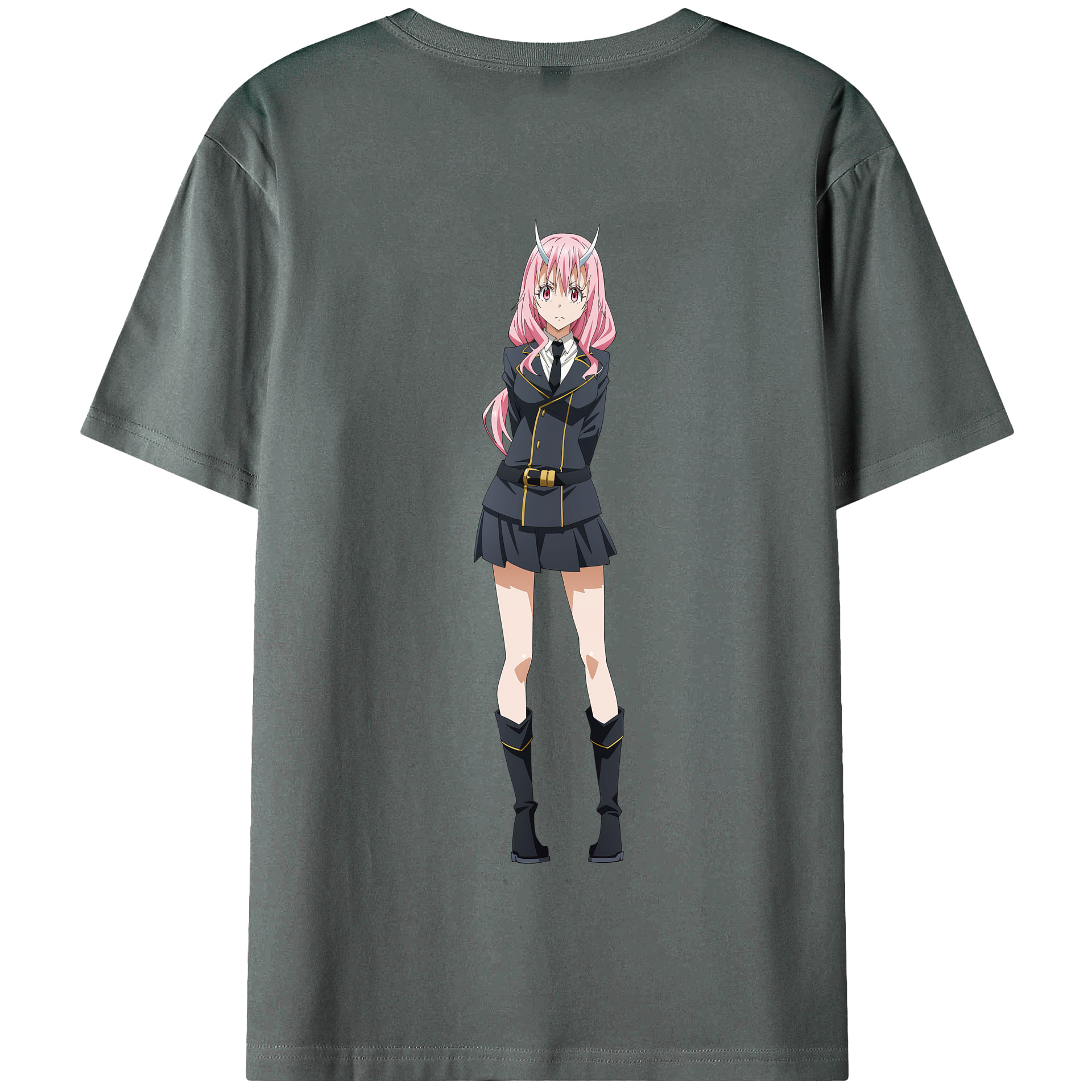 （画像用） 転スラ Regarding Reincarnated to Slime 綿100％半袖Tシャツ（背面プリント）